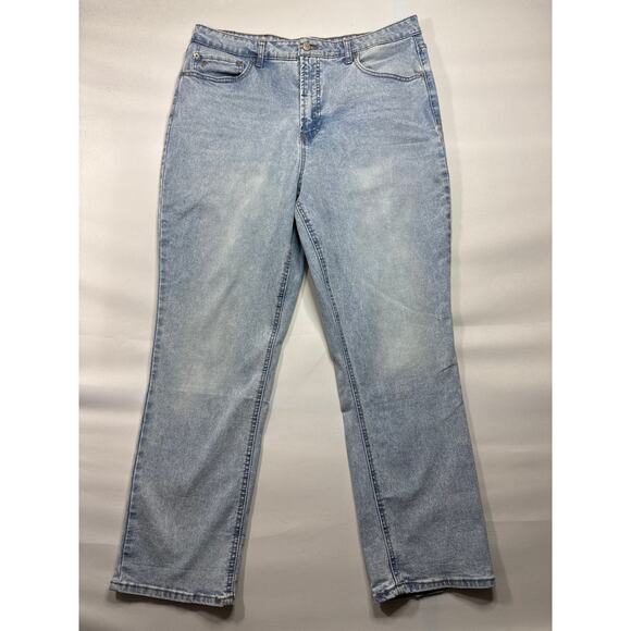 Frye Denim - Frye Denim Women's Cuffed Crop Straight Blue Denim Jeans -‎ Size 16/34 (35x29)